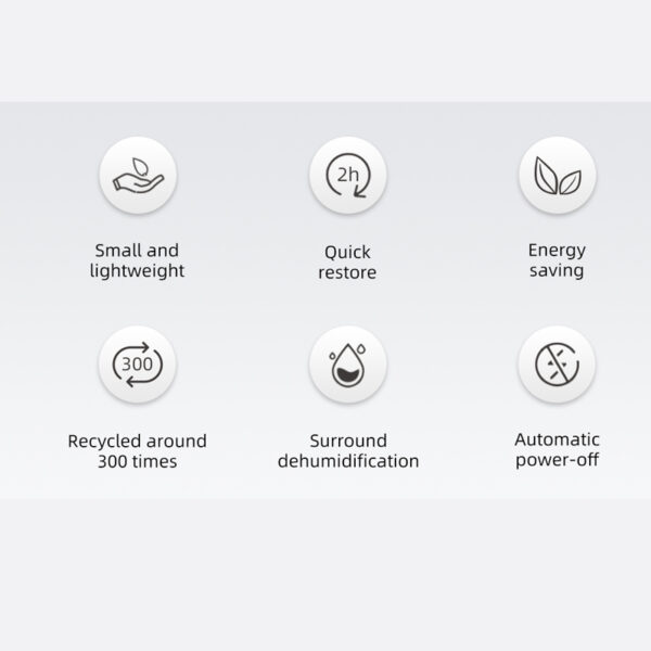 A comprehensive list of Small Reusable Dehumidifier air purifiers for mold protection in closets and on bookshelves.