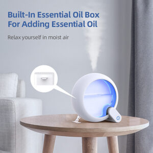 Built Portable Room Small 3 Liter Air Humidifier for adding essential oil.